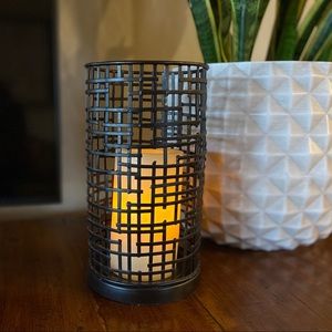 Metal Candle Holder Boho Anthropologie Vibe Industrial